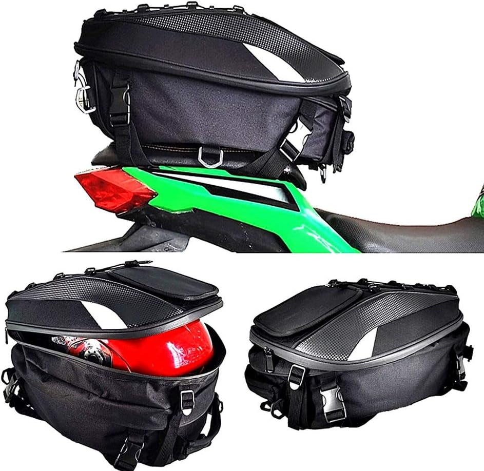 BullCargo™ Motorcycle Tail Bag, Waterproof - Can be a Backpack and fits helmet'