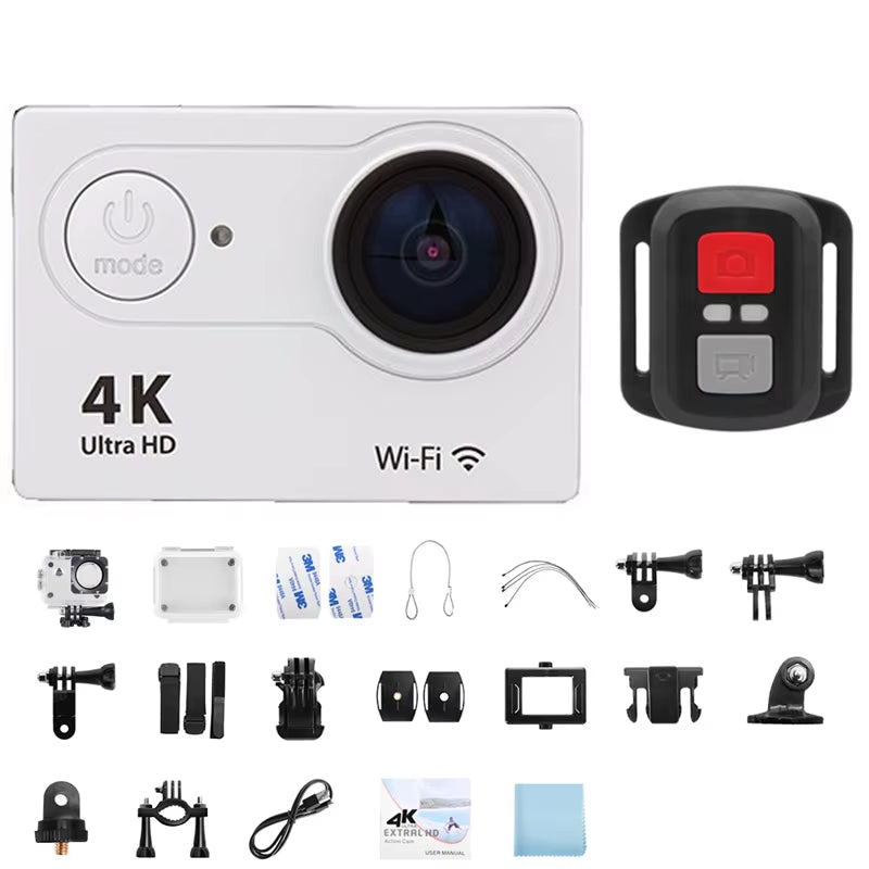 PovWorld™ 4K Action Camera, Full HD, waterproof. 15 accessories