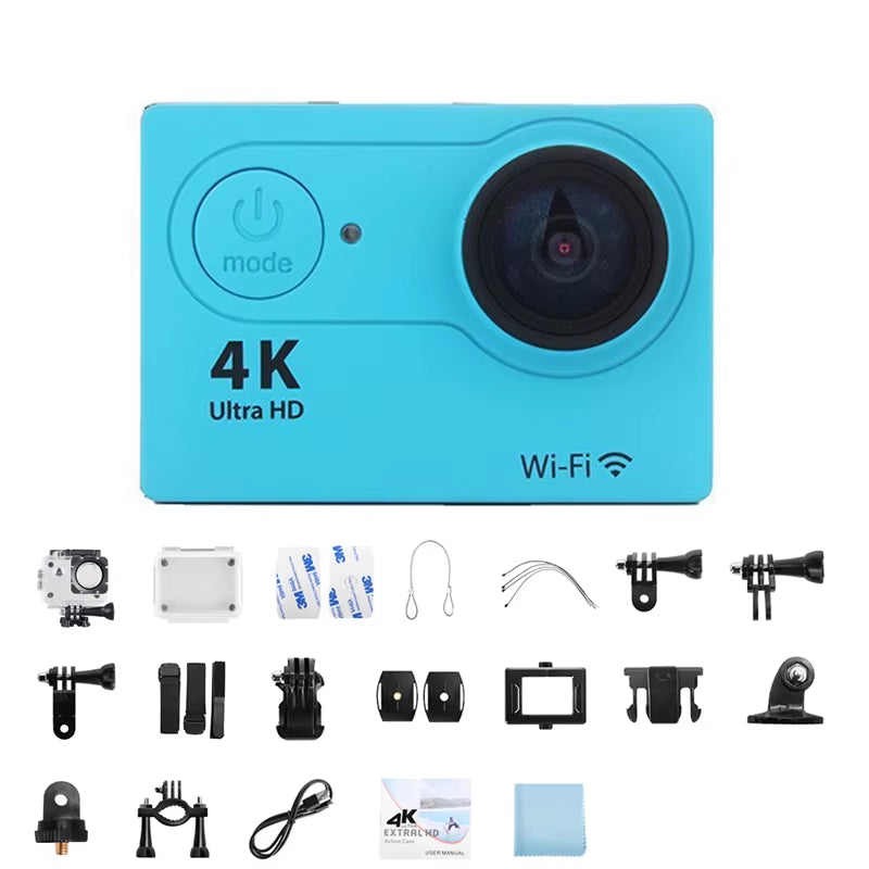 PovWorld™ 4K Action Camera, Full HD, waterproof. 15 accessories